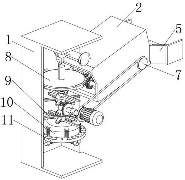 Environment-friendly agricultural production corn straw crushing device