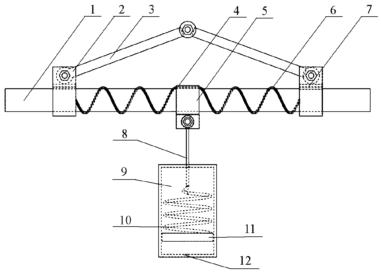 Anti-wire falling damping spring damper