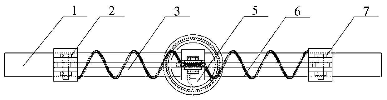 Anti-wire falling damping spring damper