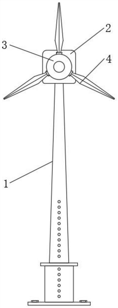 Variable-pitch power generation device capable of automatically tracking wind power