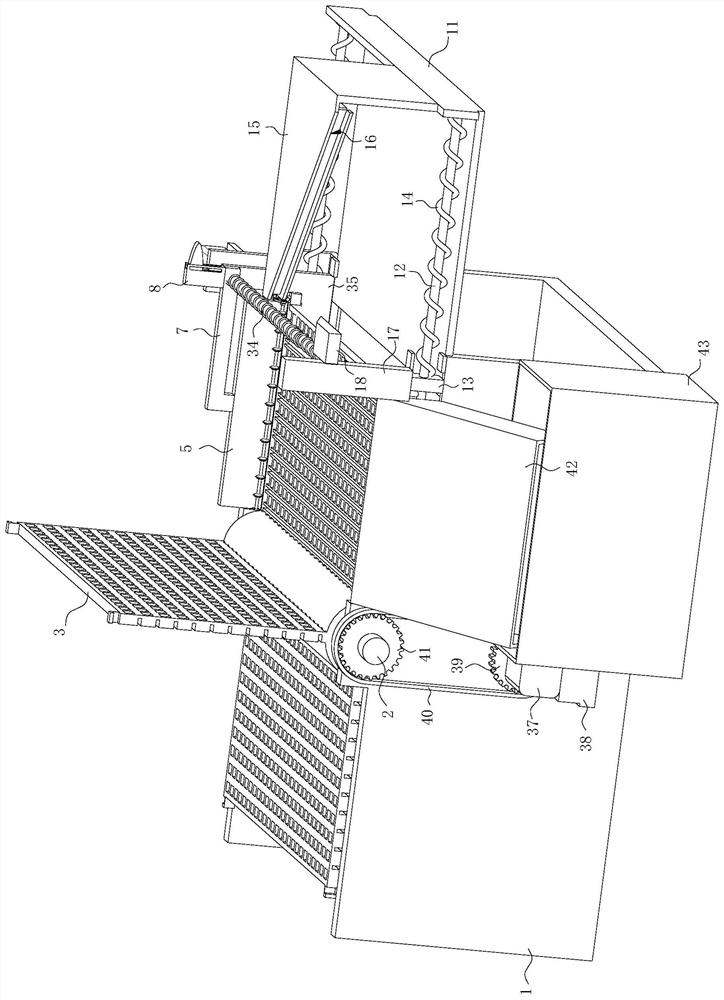 Drainage pump station forebay filtering device for irrigation