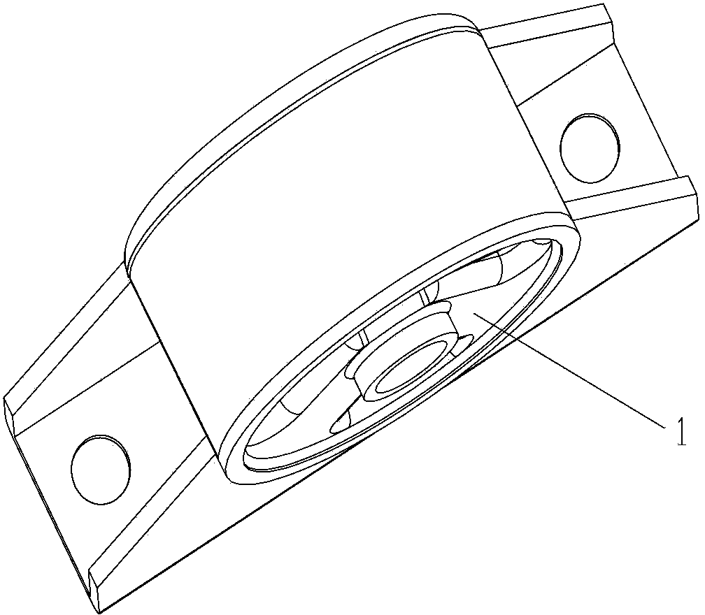 Automobile engine suspension cushion assembly