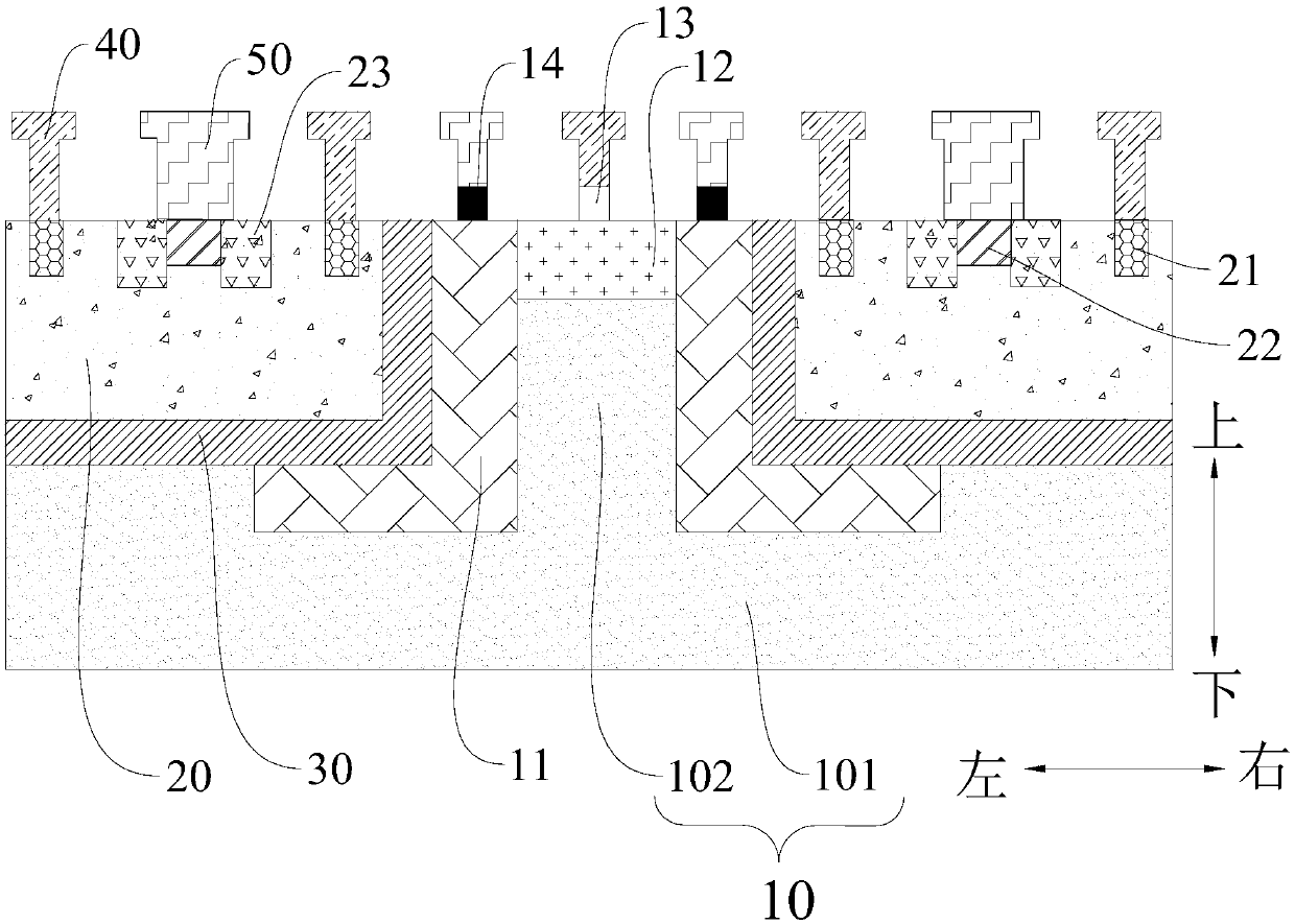 Integrated cascade device and preparation method thereof