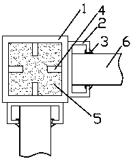 Building house adopting concrete steel structure uprights