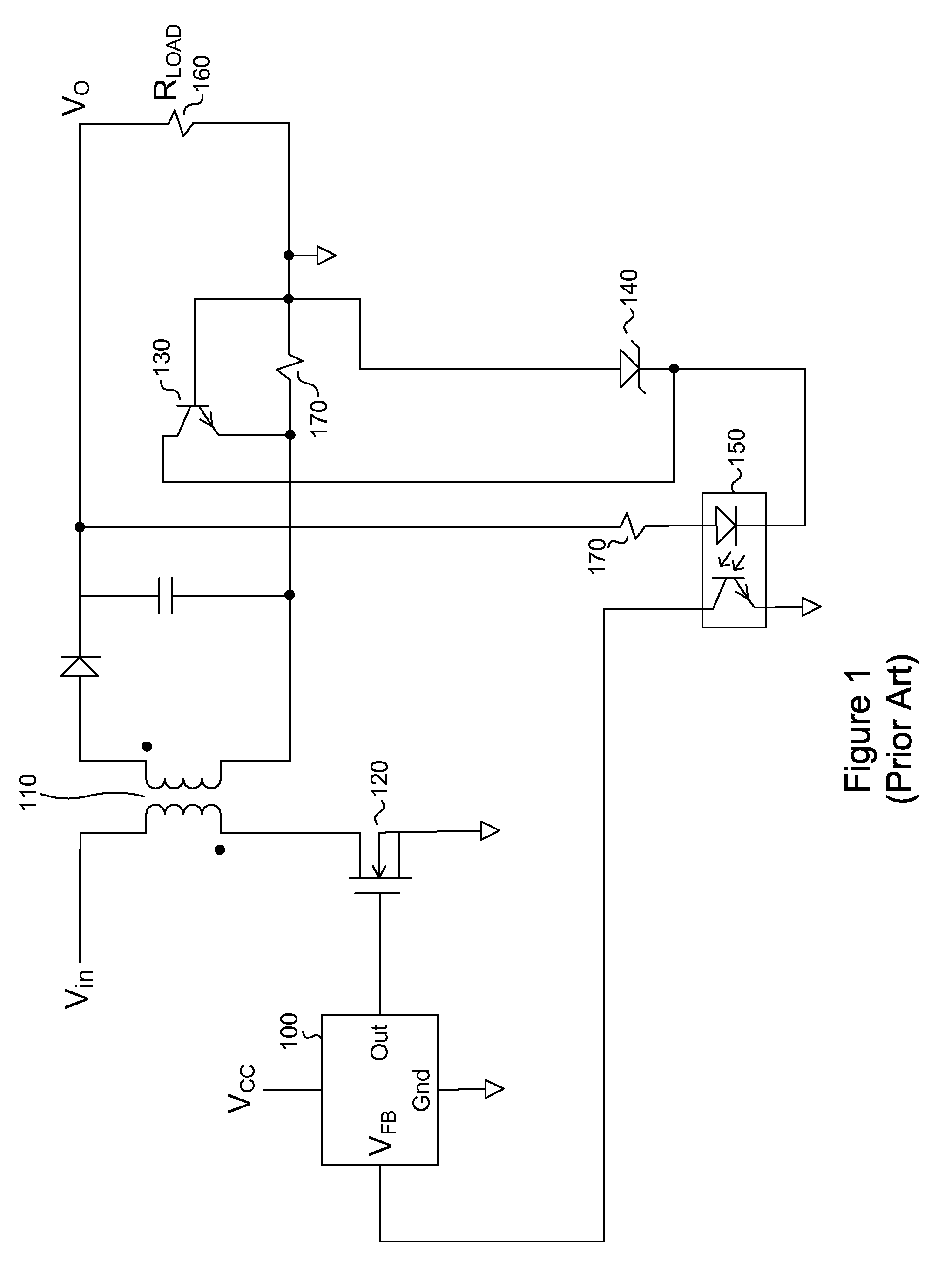 On-time control for constant current mode in a flyback power supply