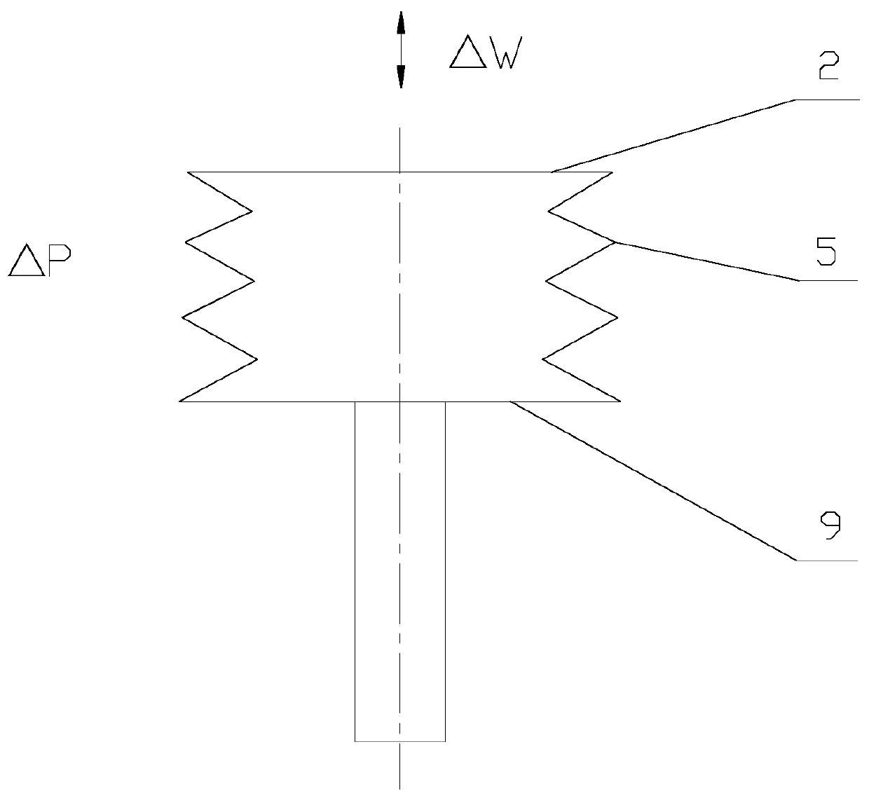 Method for realizing pressure P-displacement characteristic of bellows vacuum capsule