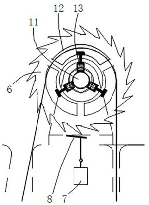 Mooring type anti-collision facility mooring rope balance adjusting method under restrictive water depth condition