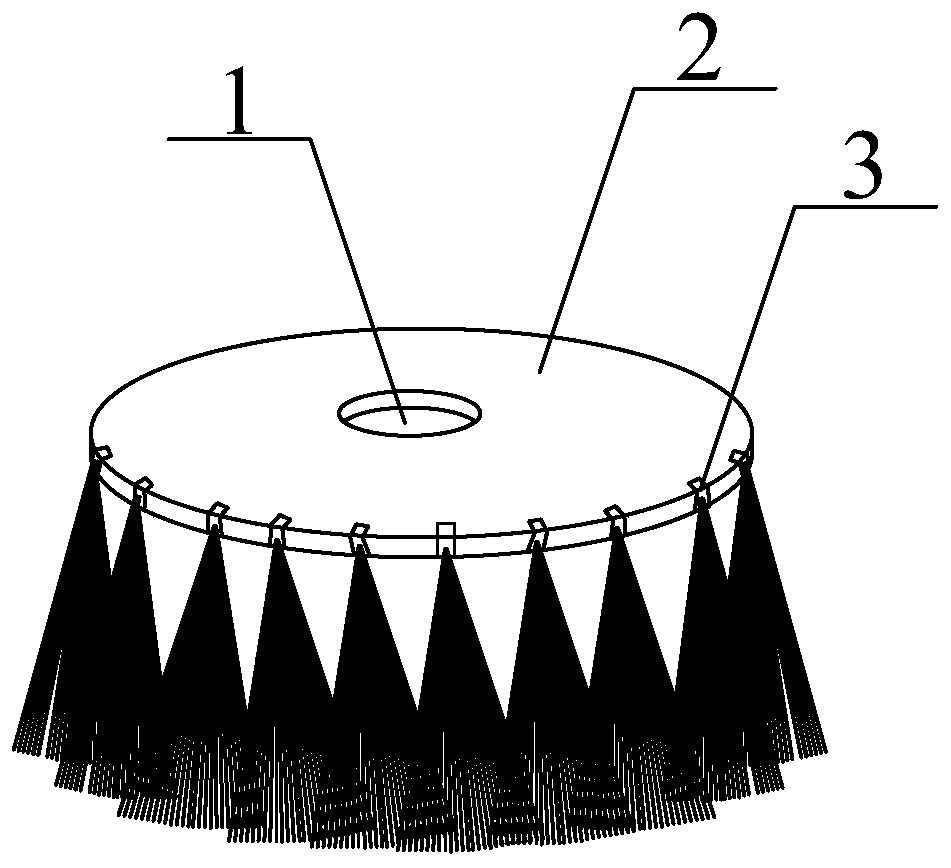 Sanitation brush capable of avoiding cleaning dead corners