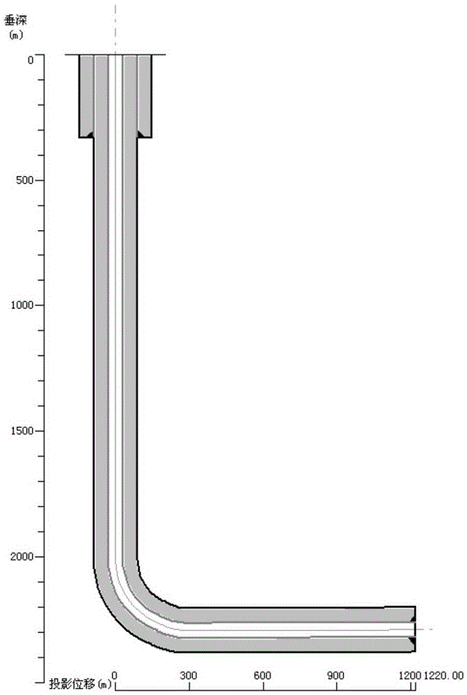 Method for calculating critical discharge of horizontal well cement slurry