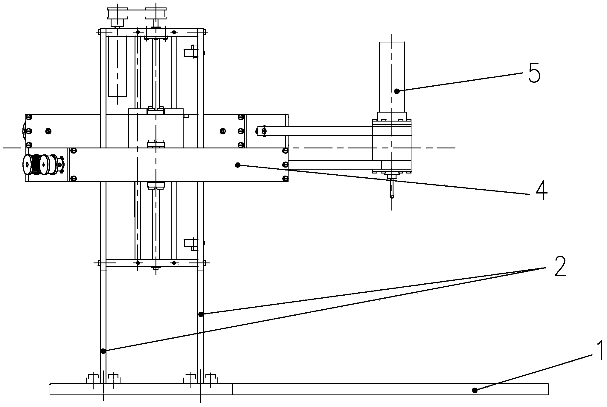 Three-degree-of-freedom parallel serial joint plastic operation robot