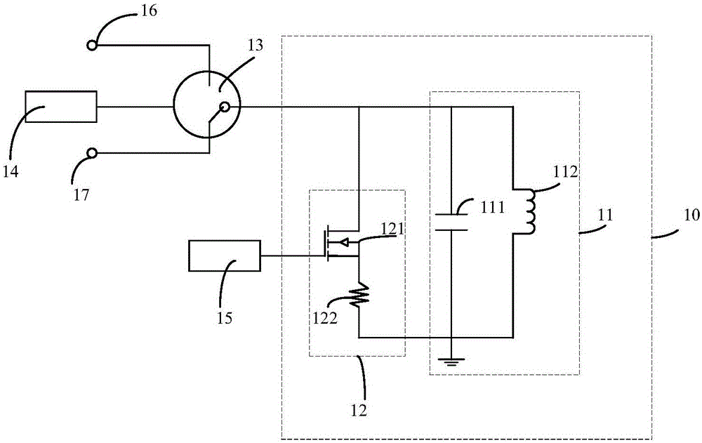 MOSFET-based low-field nuclear magnetic resonance Q converting circuit