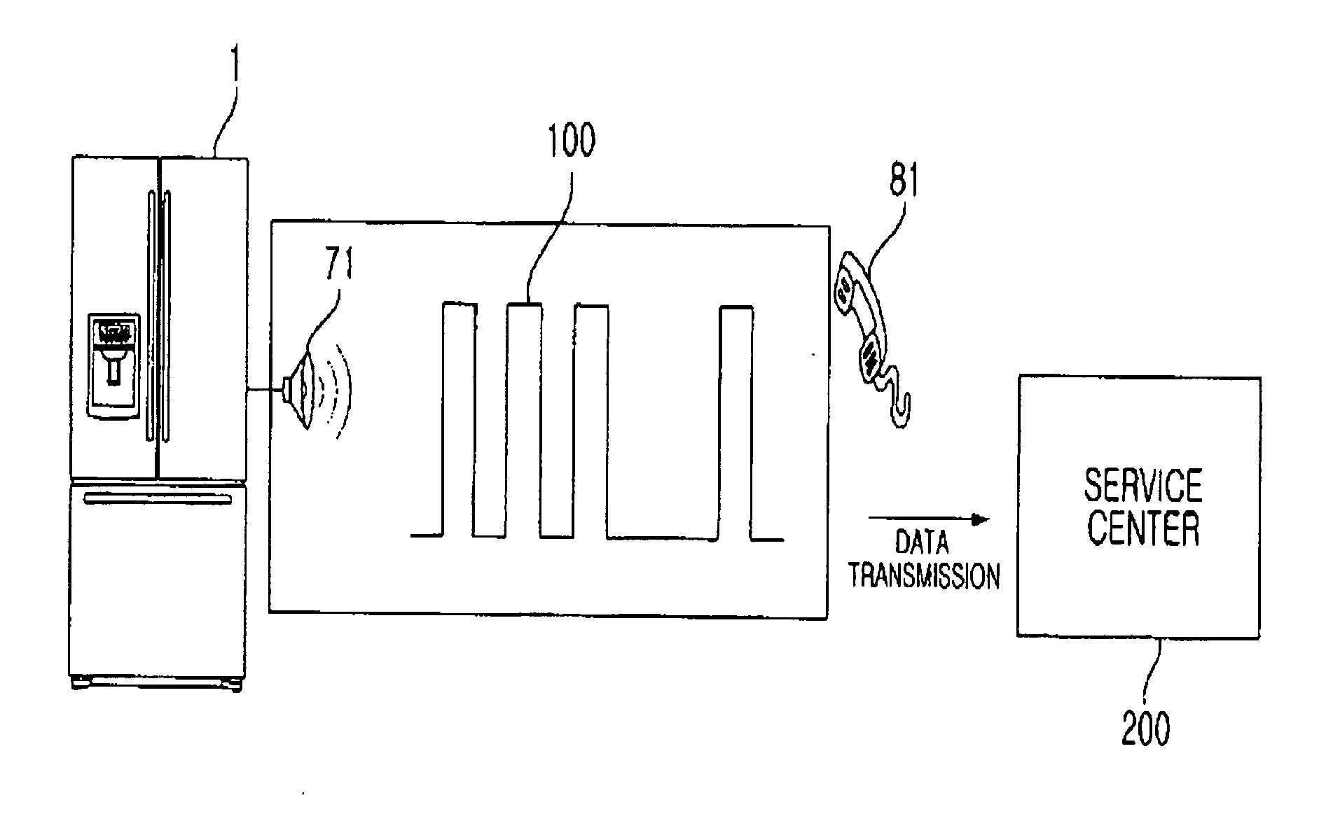 Refrigerator and diagnostic system for the same