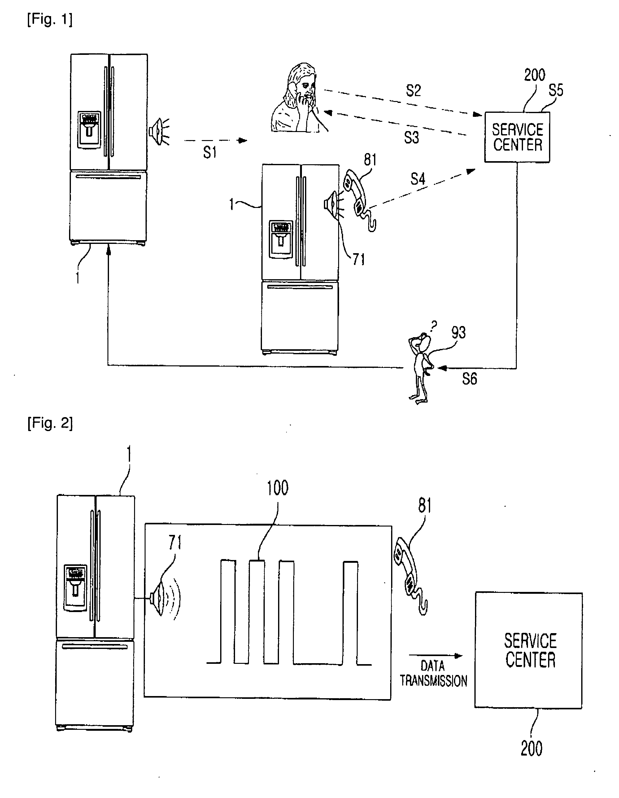 Refrigerator and diagnostic system for the same