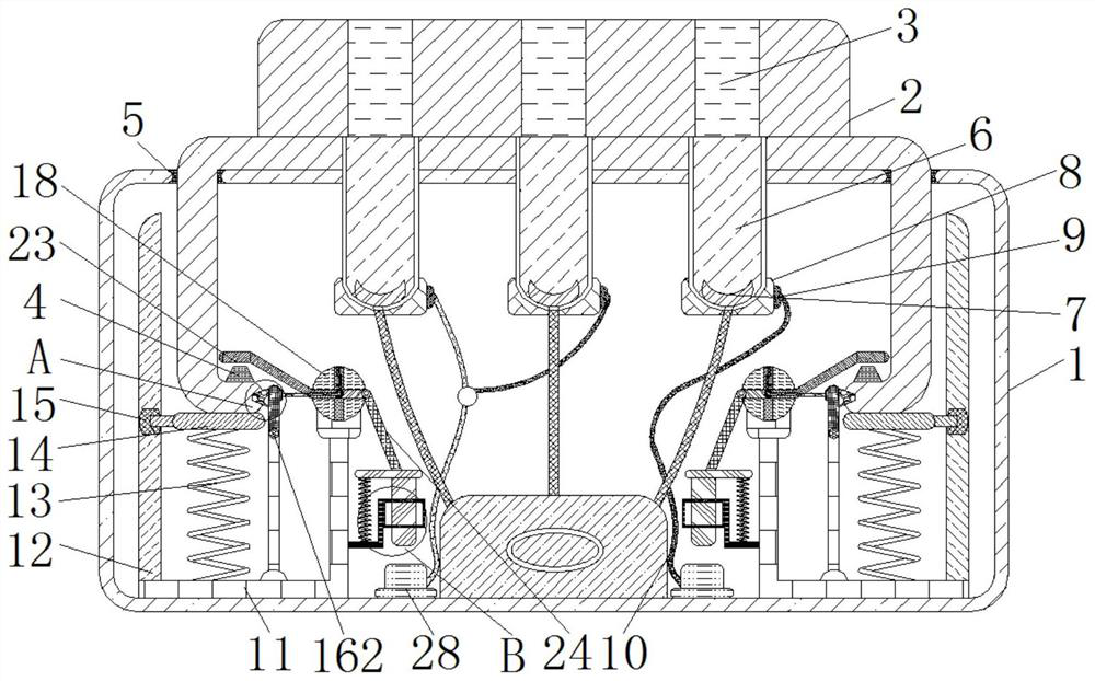 A charging plug for intelligent manufacturing anti-overheating protection