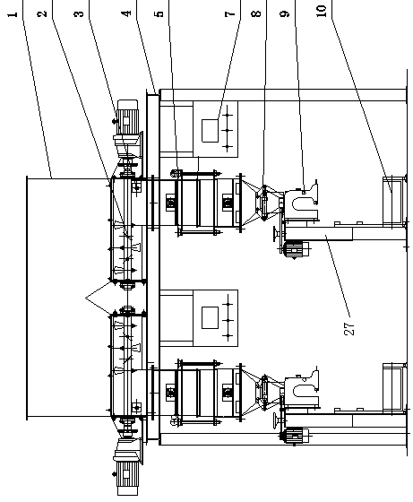 Volumetric type automatic quantitative packing machine and capacity regulating device thereof