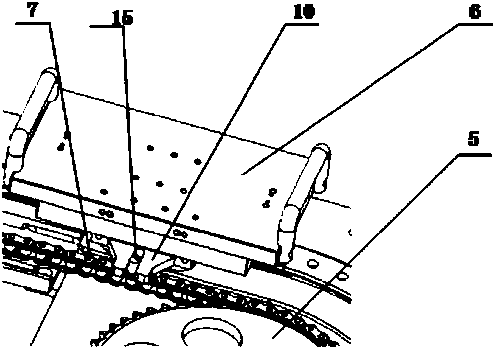 Annular storing device based on circular arc guide rail