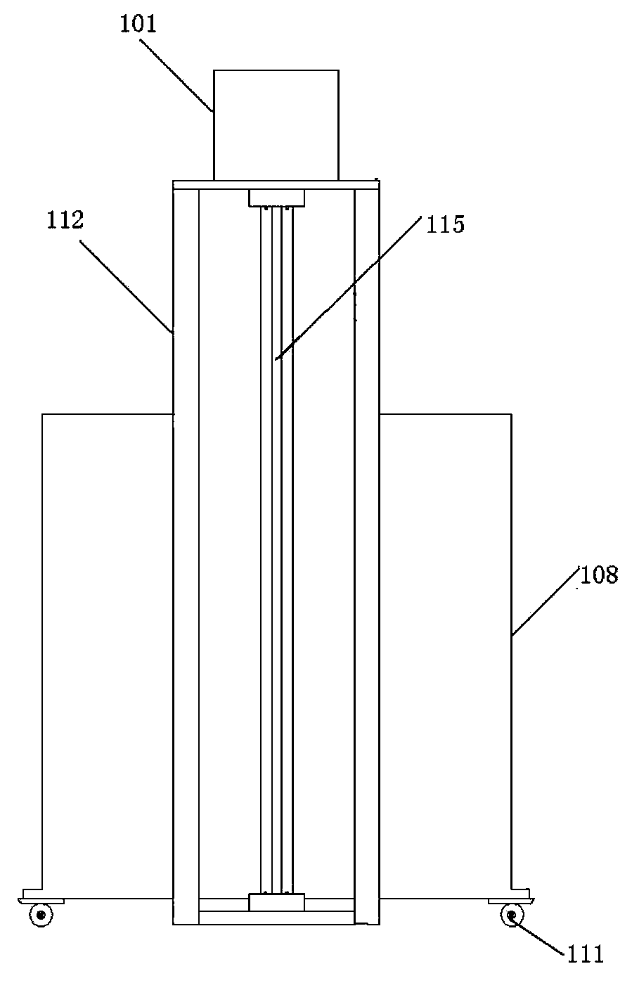 Indoor cement soil stirring device