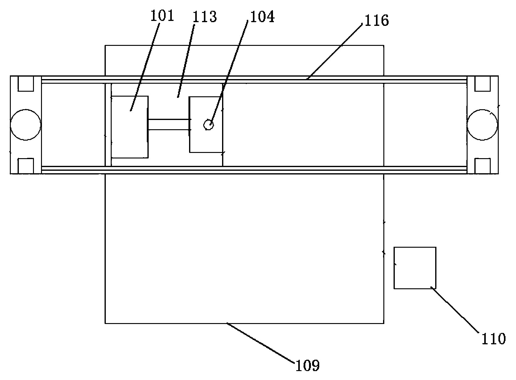 Indoor cement soil stirring device