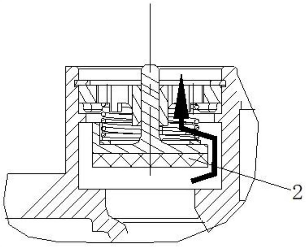 Low-resistance integrated lubricating oil filter