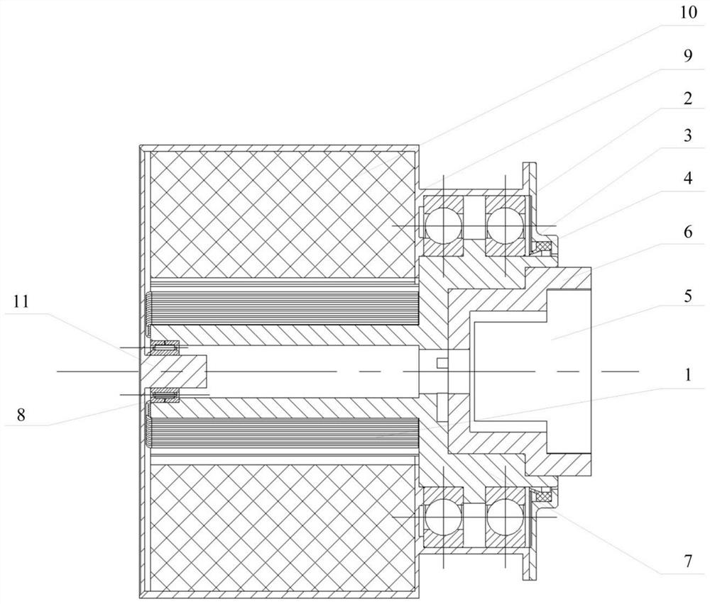 Self-charging integrated rotating machinery rotating speed sensor and rotating speed calculation method thereof