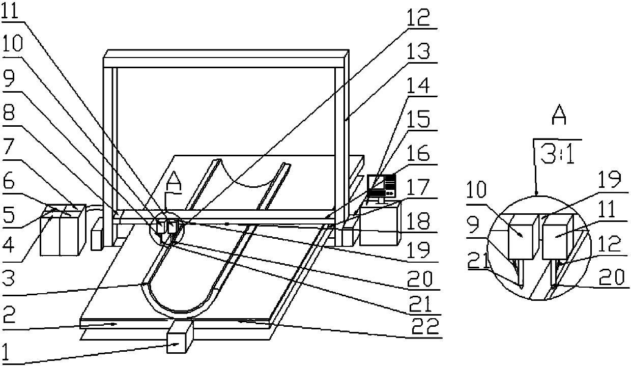 Bimetal composite electric arc additive manufacturing device and manufacturing method thereof