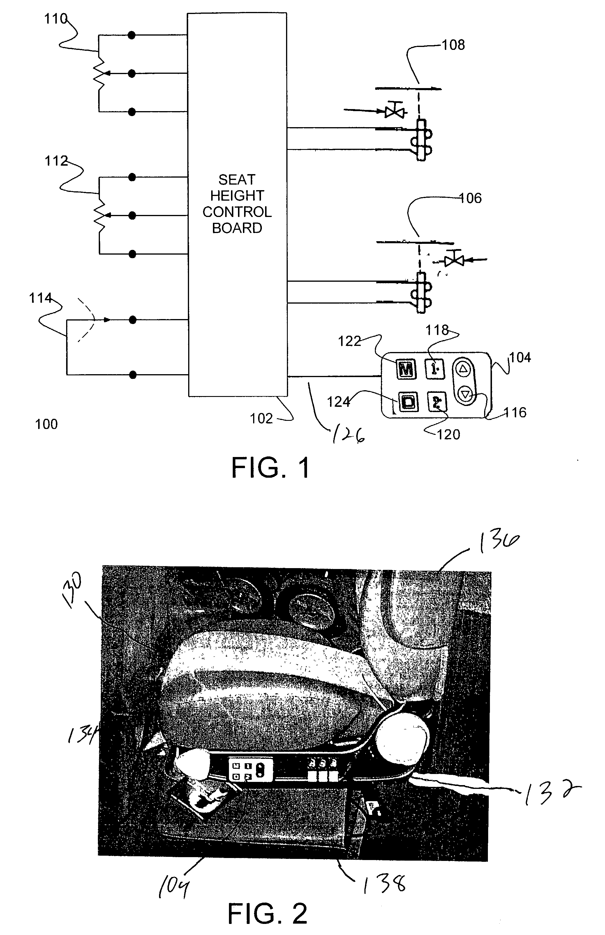 Truck seat height positioning system