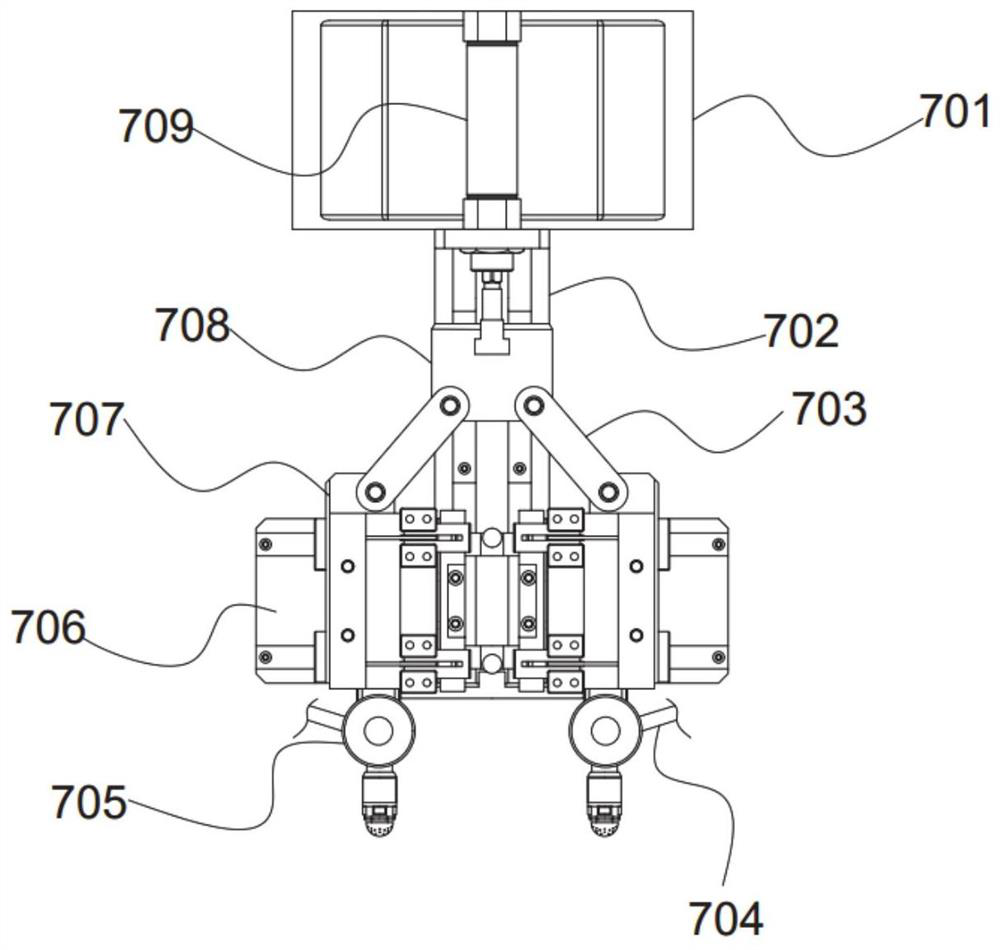 Atomizing and spraying fire-fighting device for fire emergency channel