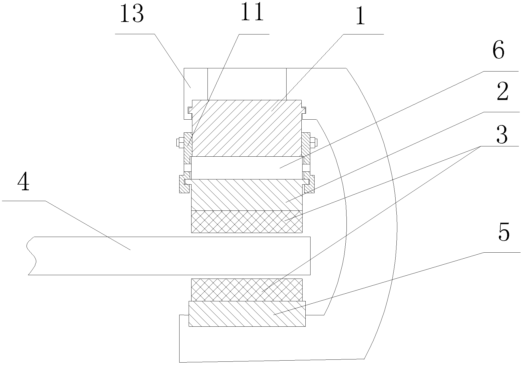 Wedge-shaped self-power-increasing disc brake