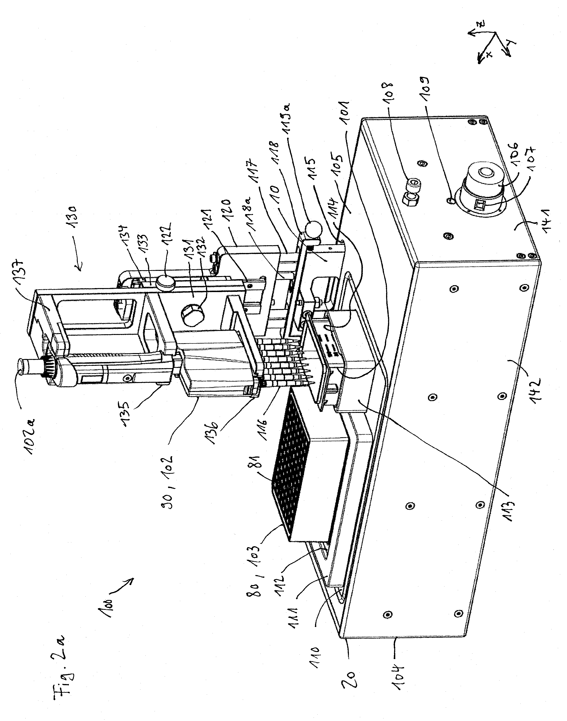 Positioning Device for a Sample Distribution Apparatus, Sample Distribution Apparatus with Positioning Device and Method for Positioning