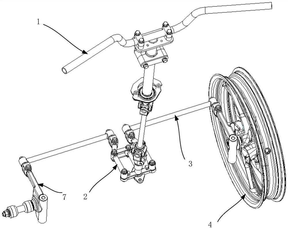 Motorcycle and steering structure thereof