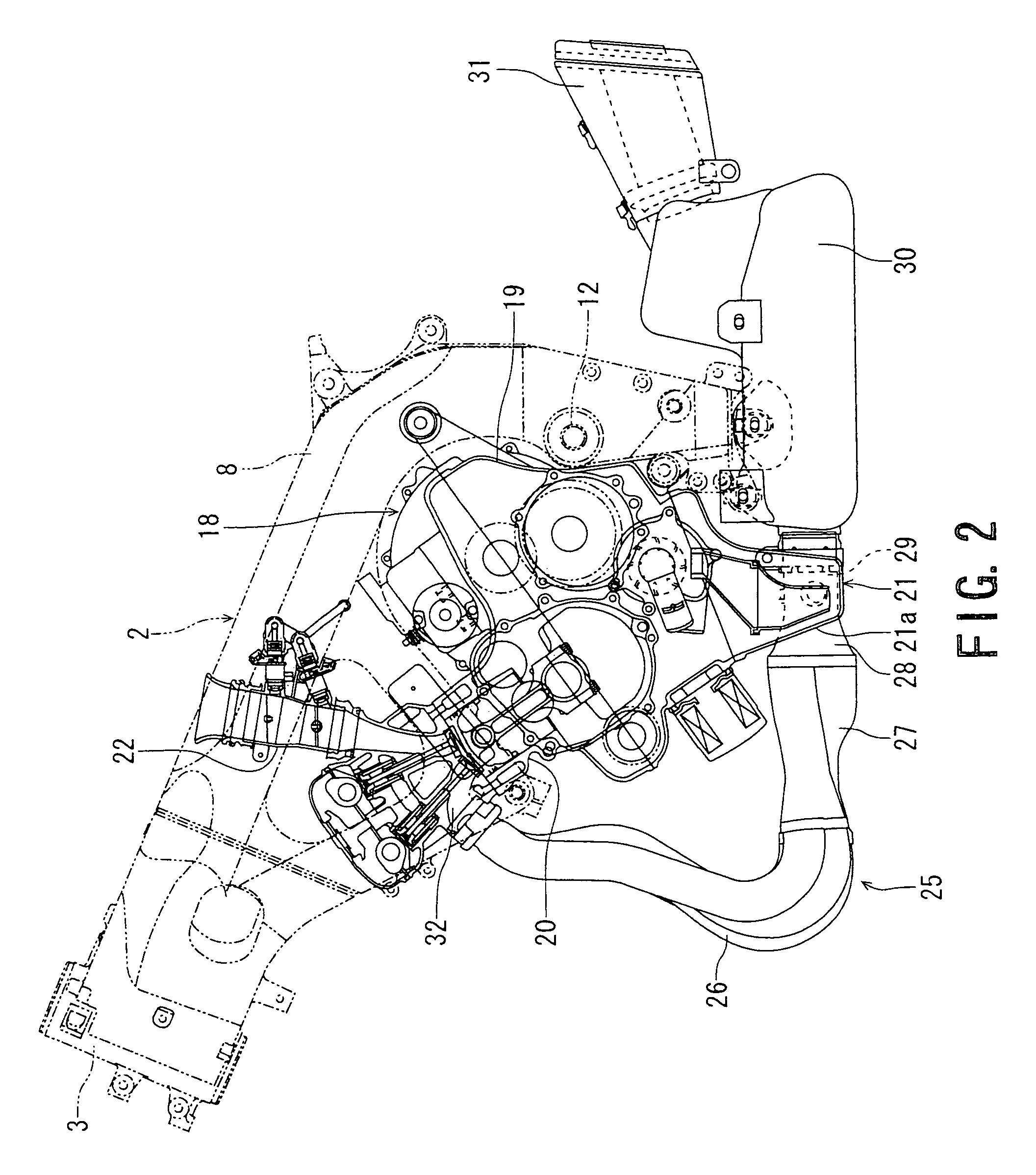 Cowling of motorcycle