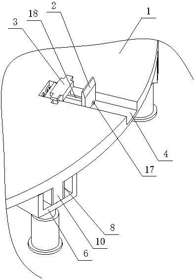 Base fixing device for mining equipment