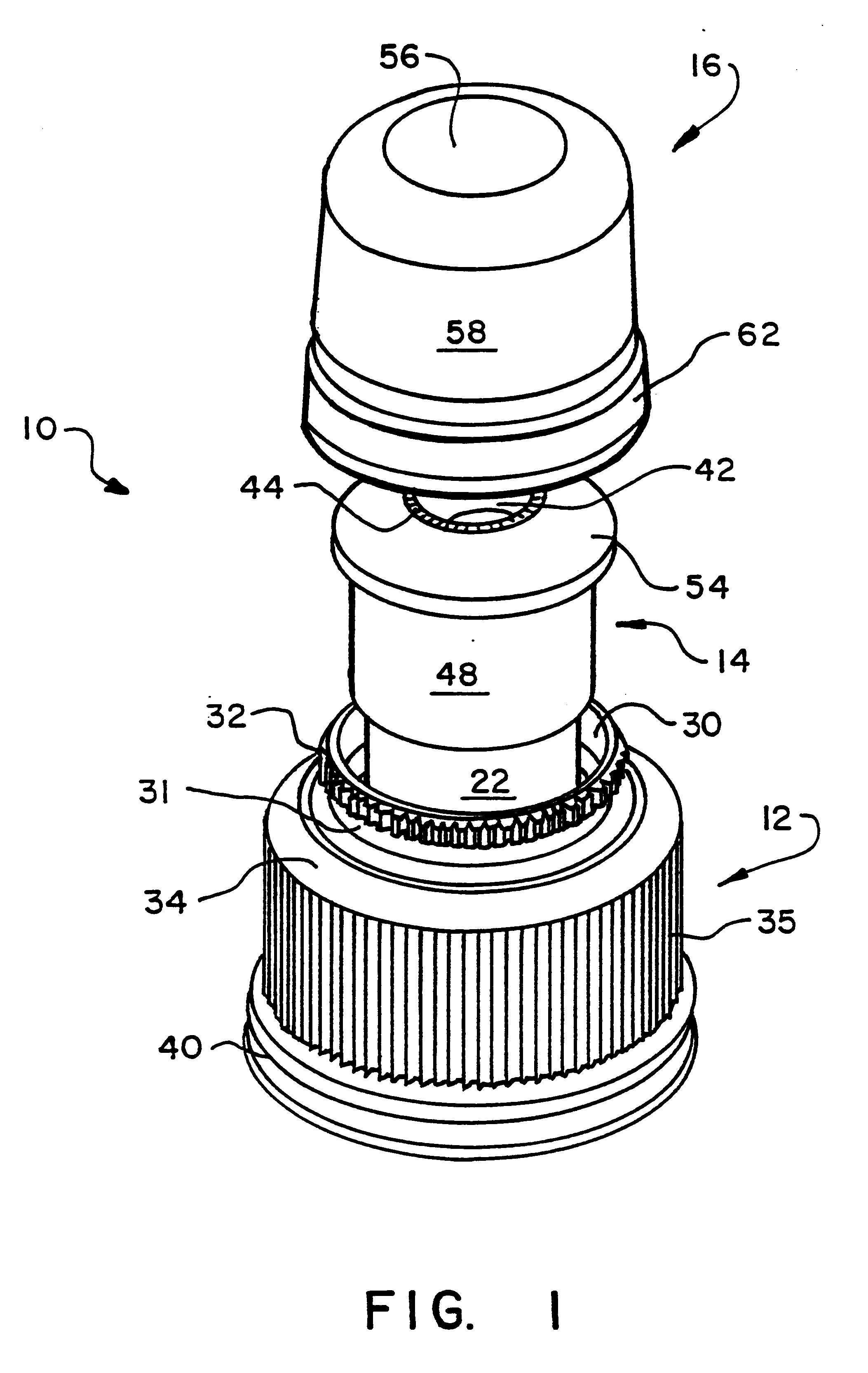 Resealable pushable container closure and cover therefor