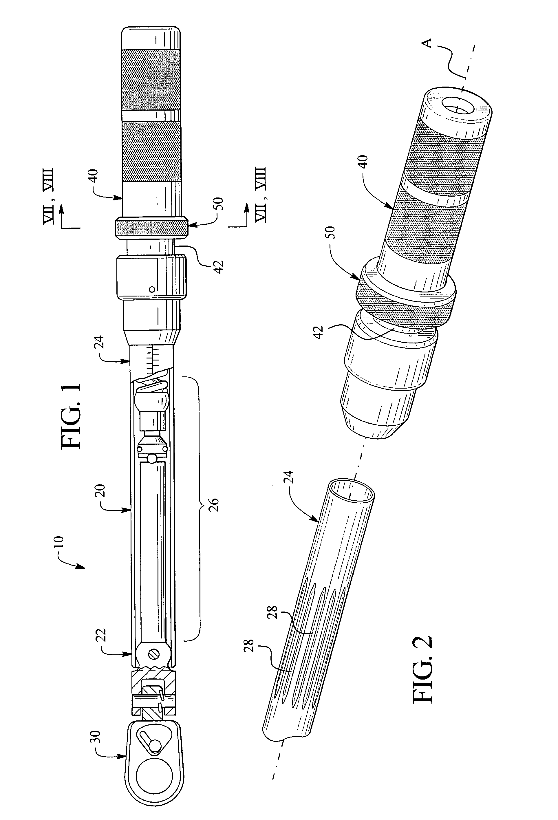 Torque wrench with sleeve for locking rotatable handle