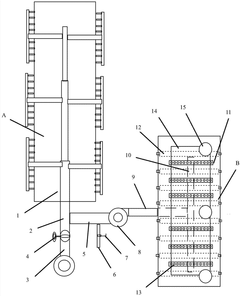 Device for reusing flue gas from quenching furnace and method for reusing it