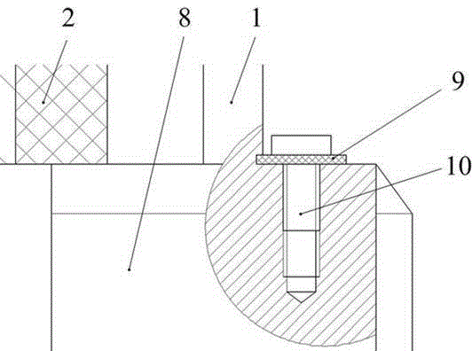 High-temperature-resisting piston connecting device for hydraulic cylinder