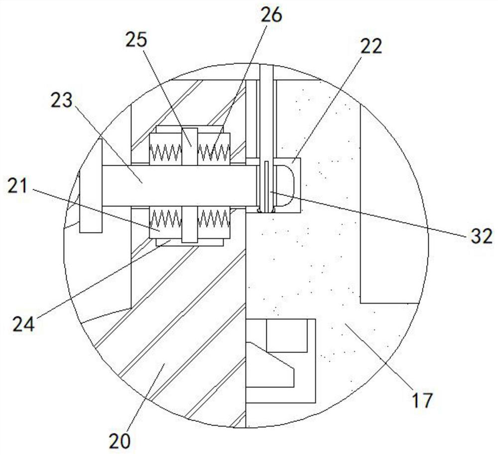 Efficient mixing device facilitating feeding for concrete