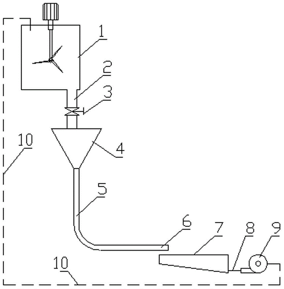 Filling slurry conveying test apparatus and method thereof