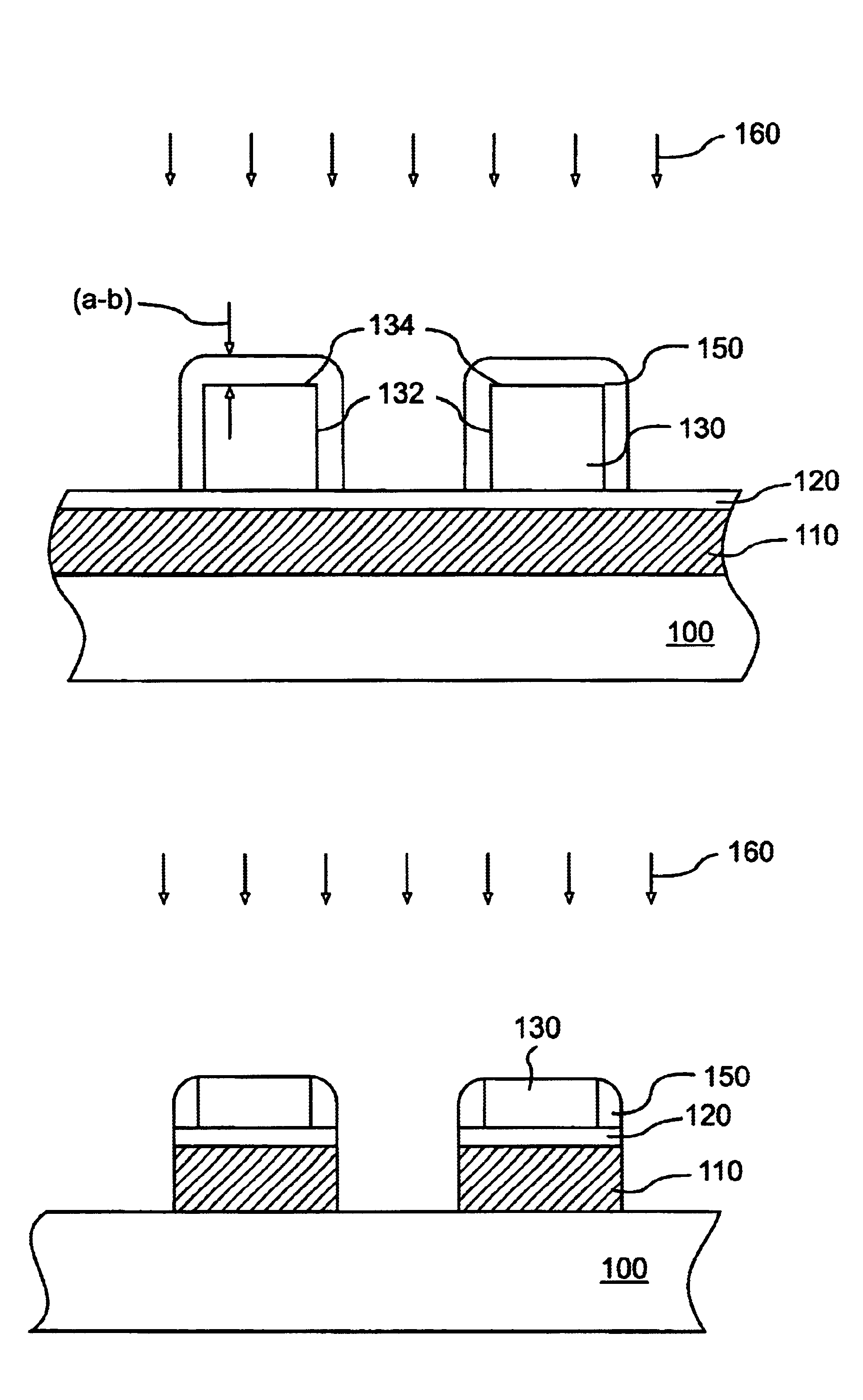 Method for reducing dimensions between patterns on a photoresist