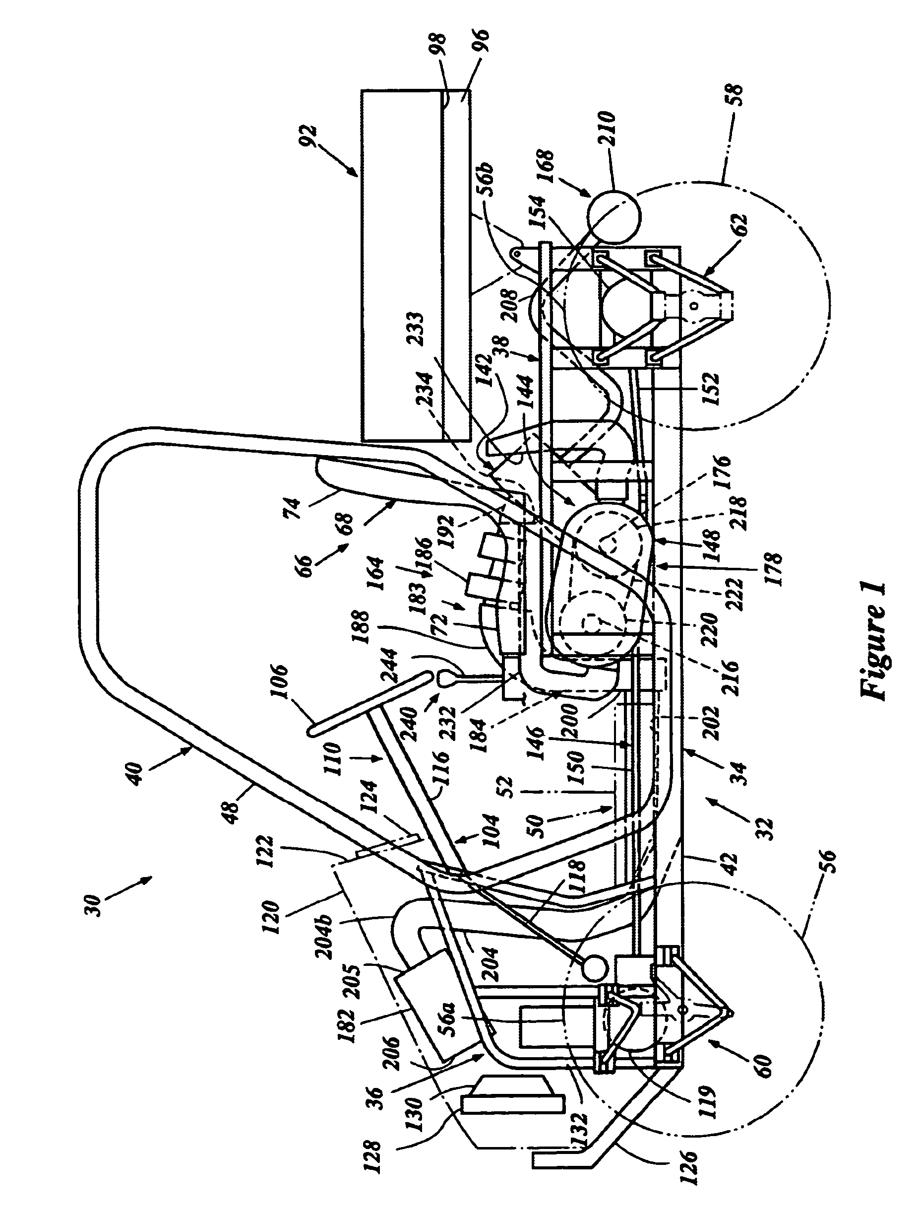 Off road vehicle with air intake system