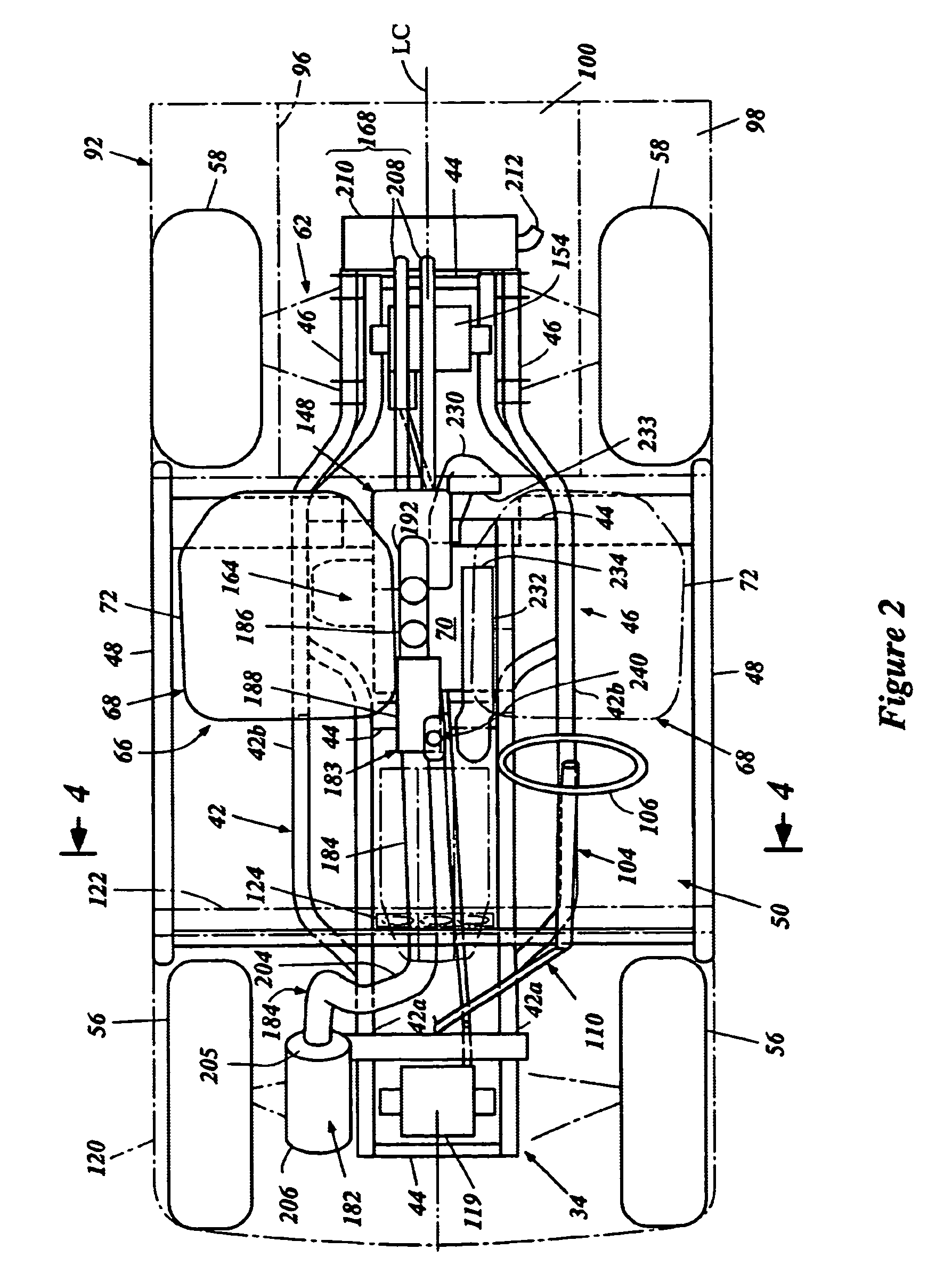 Off road vehicle with air intake system