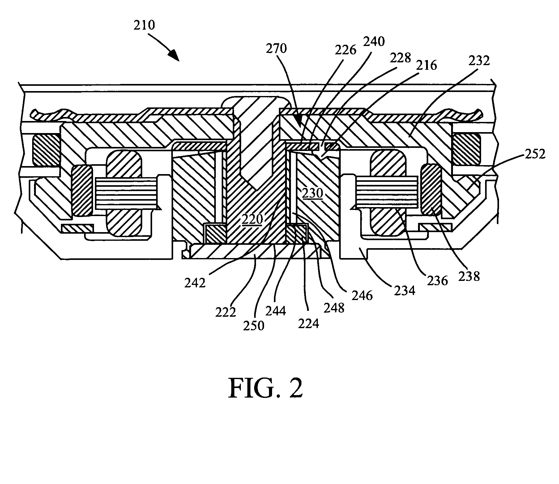 Capillary seal with fill pool