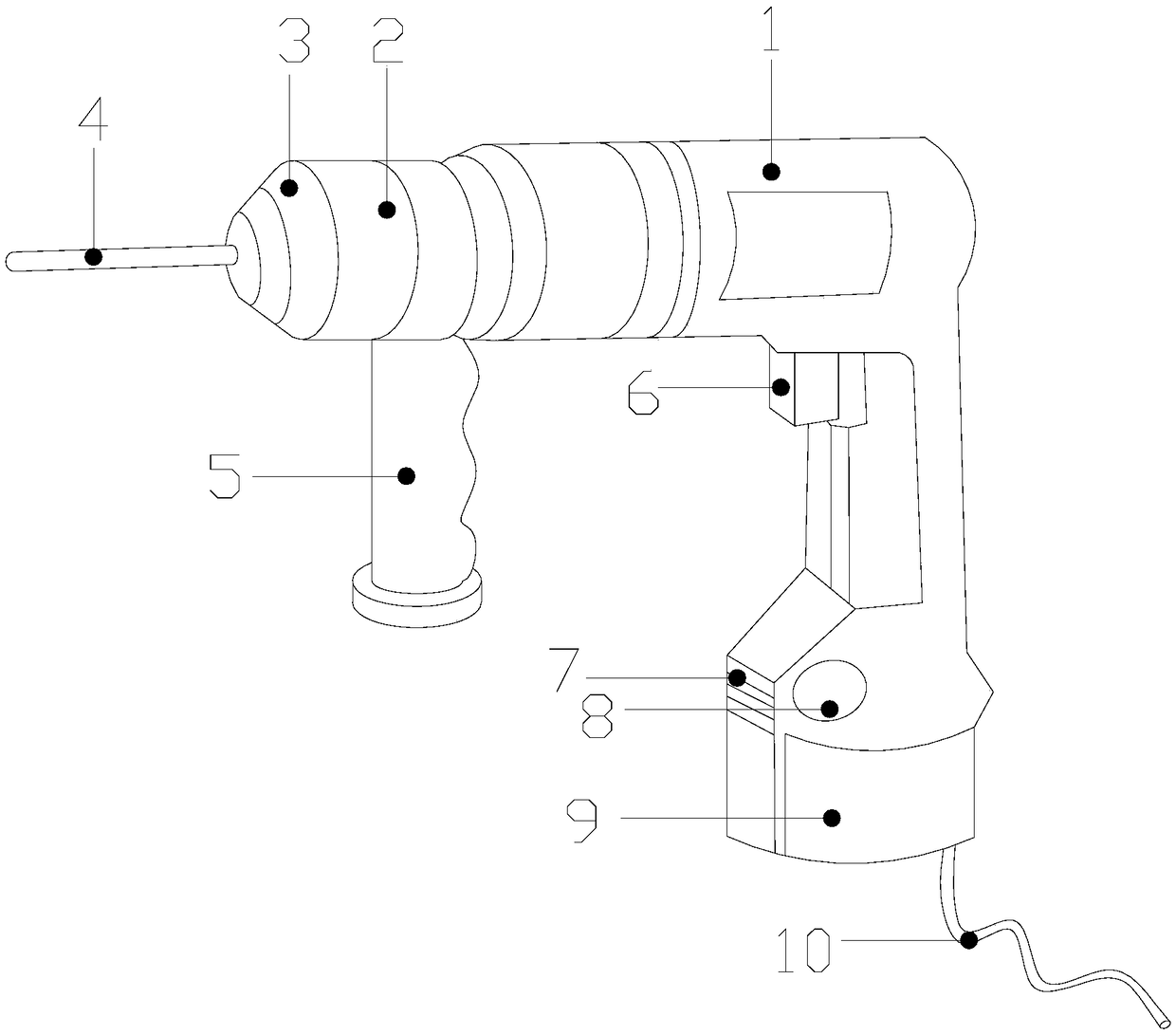 Electric drill device capable of measuring while drilling