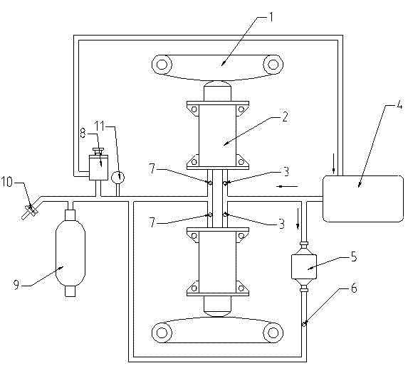 High-pressure fuel oil supplying device for diesel vehicle