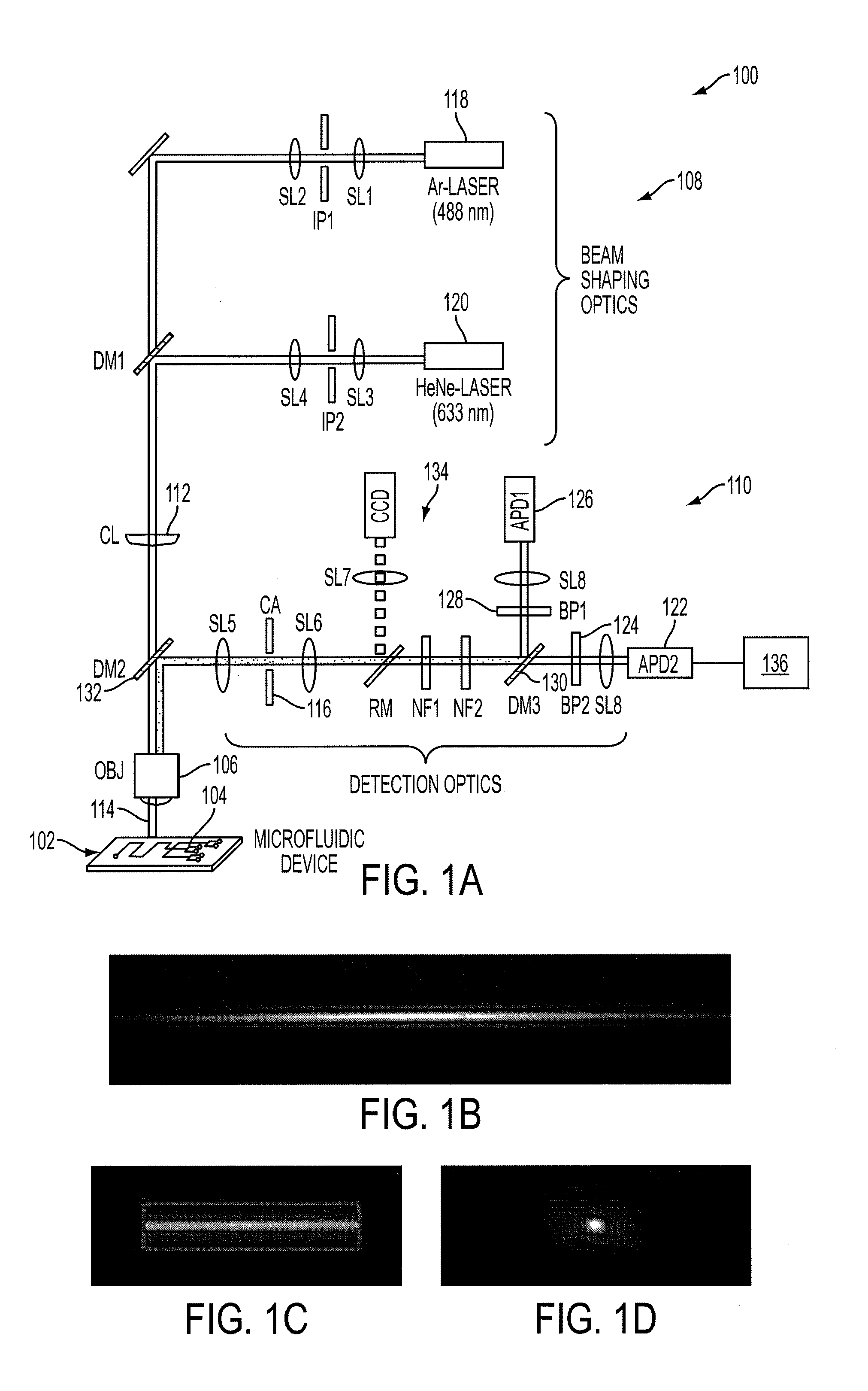 Cylindrical illumination confocal spectroscopy system