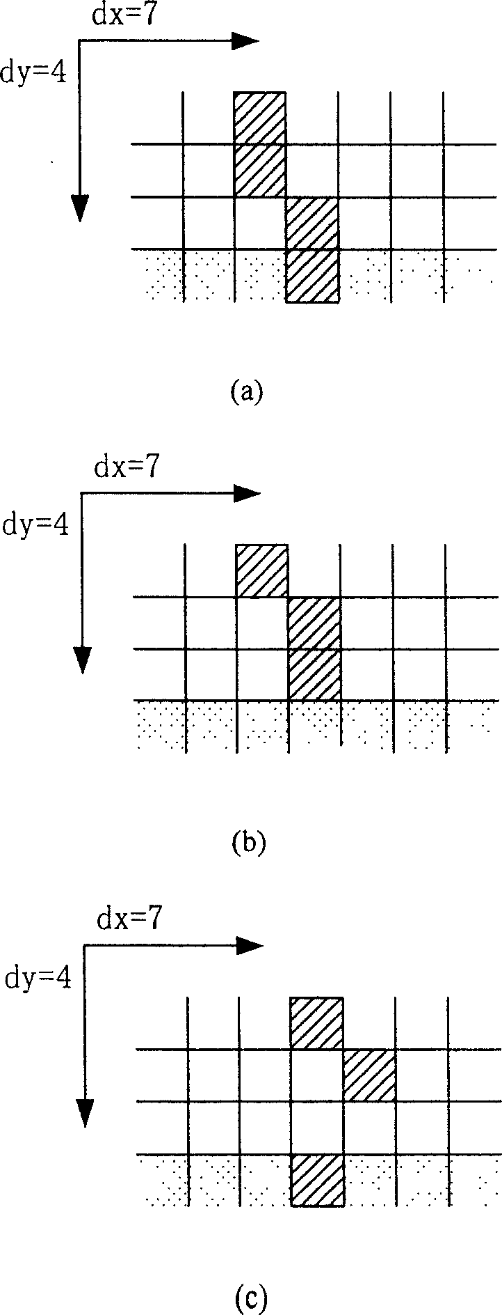 Ultrasonic temperature measuring bi-value image fuzzy tracing method