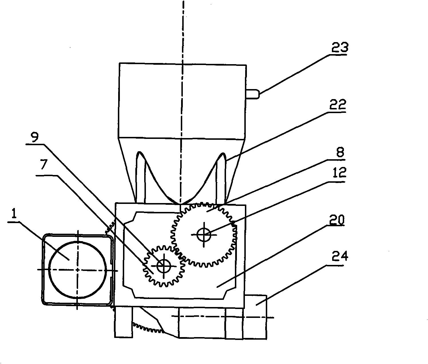 Strong-function pulverizing device for processing household garbage