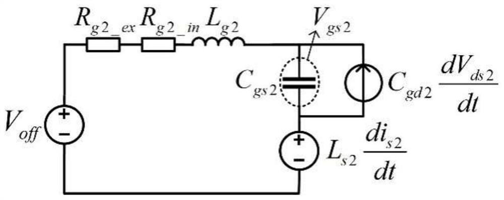 SiC MOSFET crosstalk voltage calculation, parasitic parameter extraction and driving parameter setting method