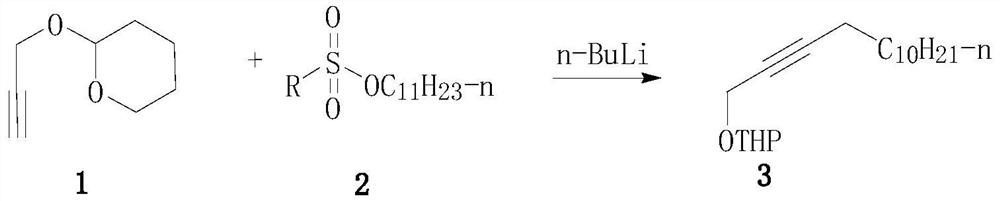 A kind of synthetic method of white moth sex pheromone intermediate