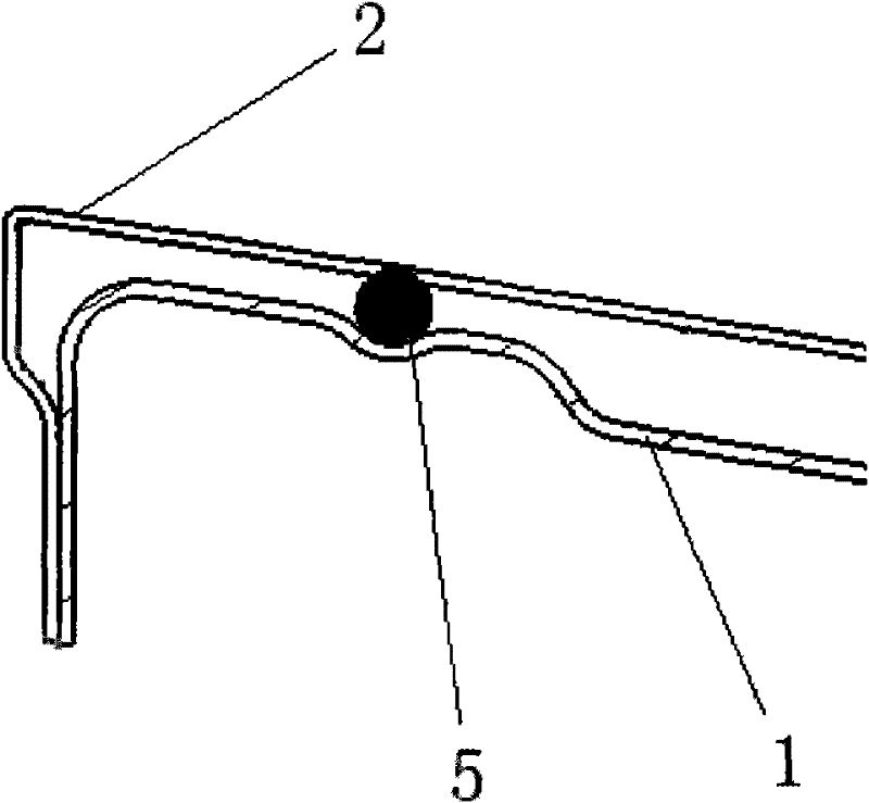 Installation structure and installation method for sunroof installation plate and top cover